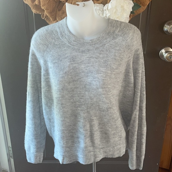 MADEWELL Elliston Crop Sweater Pullover Alpaca Lightweight Sz XS - Picture 3 of 9